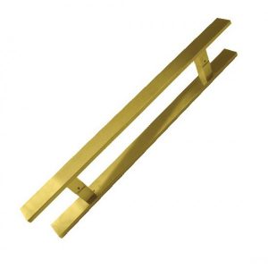 PUXADOR ITALY DUPLO DF 926 DOURADO 600MM INOX