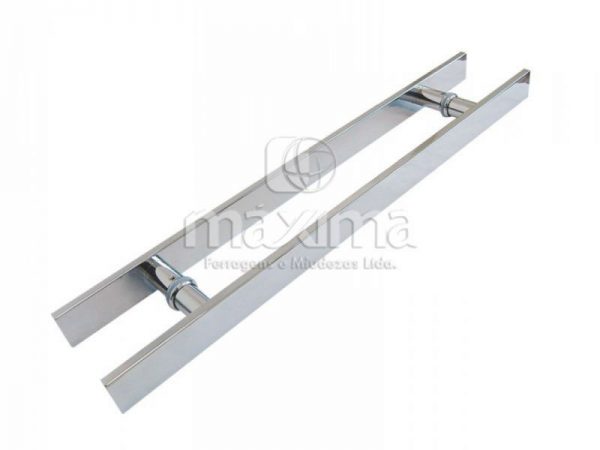 PUXADOR MAXI 002 DUPLO INOX 10X40 F600MMXC800MM CROMADO