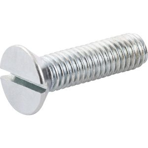 PARAFUSO MÁQUINA CABEÇA CHATA FENDA ZINCADO BRANCO CISER
