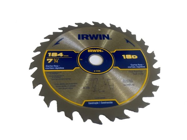 SERRA CIRCULAR CORTES RAPIDOS 184MMX18DX20MM IRWIN