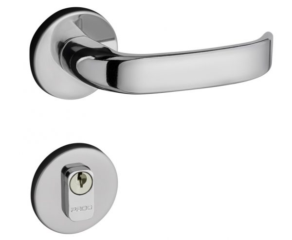 FECHADURA ZAMAC MAGNUM ROSETA 931 - 80 EXTERNA CROMADO PADO