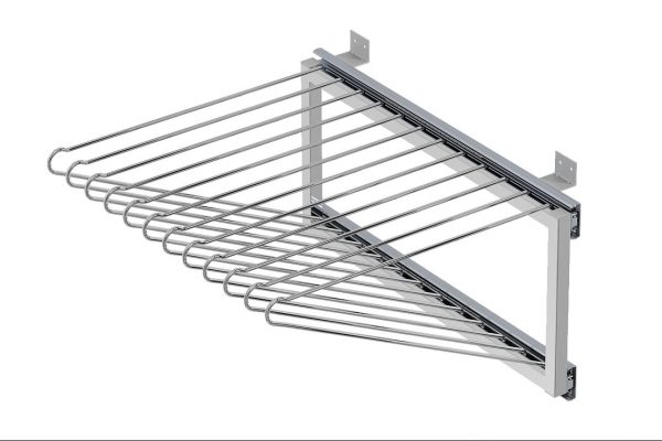 CALCEIRO EXTENSIVEL 450MM 12 H COM CORREDIÇA TELESCÓPICA LIGHT CROMADO DIMEC