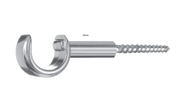 SUPORTE 19MM LEAO COM 03 CM E ROSETA CROMADO COUSELO