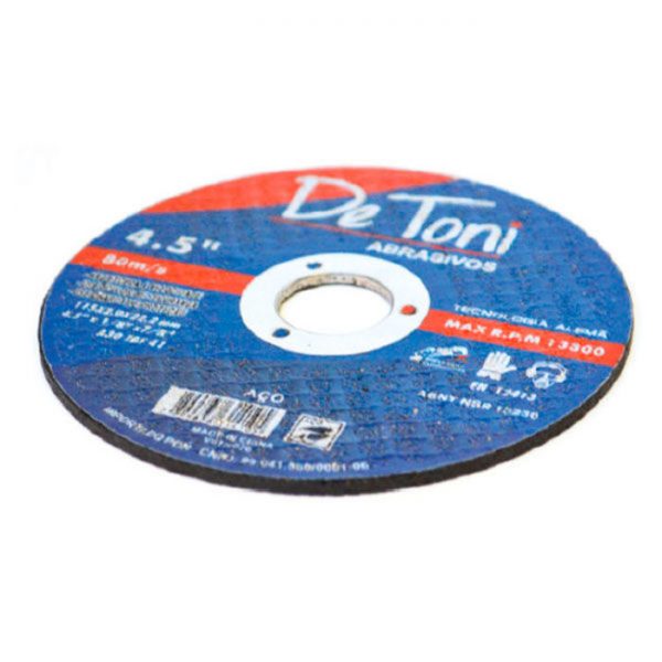 DISCO DE CORTE ACO INOX 4.1/2X1/24X7/8" DE TONI