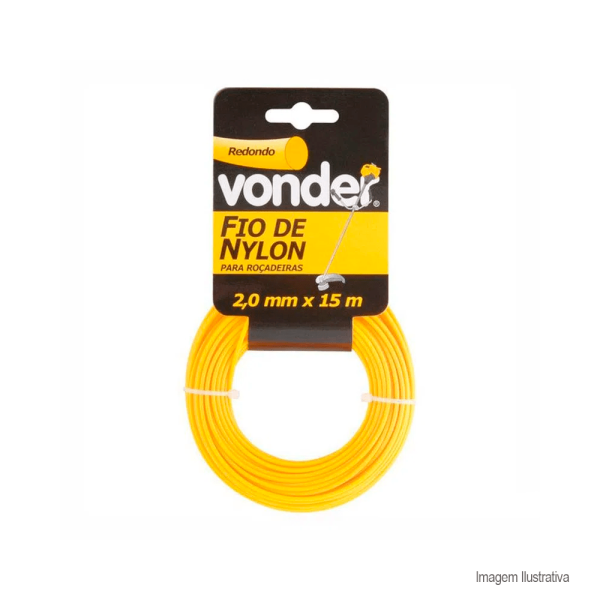 FIO DE NYLON 2.0MMX15M REDONDO VONDER